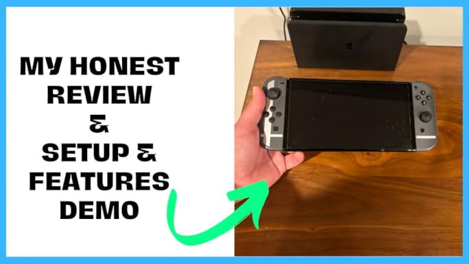 Amazon.com: Nintendo 任天堂Switch OLED 型號,附白色Joy-Con (翻新)